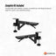 Tooleroo Folding Tray Desk Extender - Clamp-On Table Extension Shelf White
