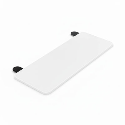 Tooleroo Folding Tray Desk Extender - Clamp-On Table Extension Shelf White