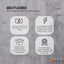 Tooleroo Portable A4 Thermal Printer White + Paper Kit - Wireless and Inkless