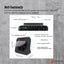 Tooleroo Portable CD Player Bluetooth FM Radio USB Rechargeable Black