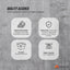 Tooleroo Under Desk CPU Holder PC Mount - Adjustable 360 Degree Rotation Rack