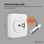 Tooleroo Wall Mountable CD Player Speaker - Bluetooth HiFi FM Radio White