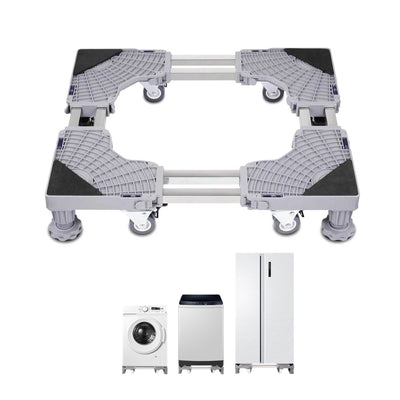 Tooleroo Washing Machine Stand - 300Kg Adjustable Wheeled Fridge Appliance Base