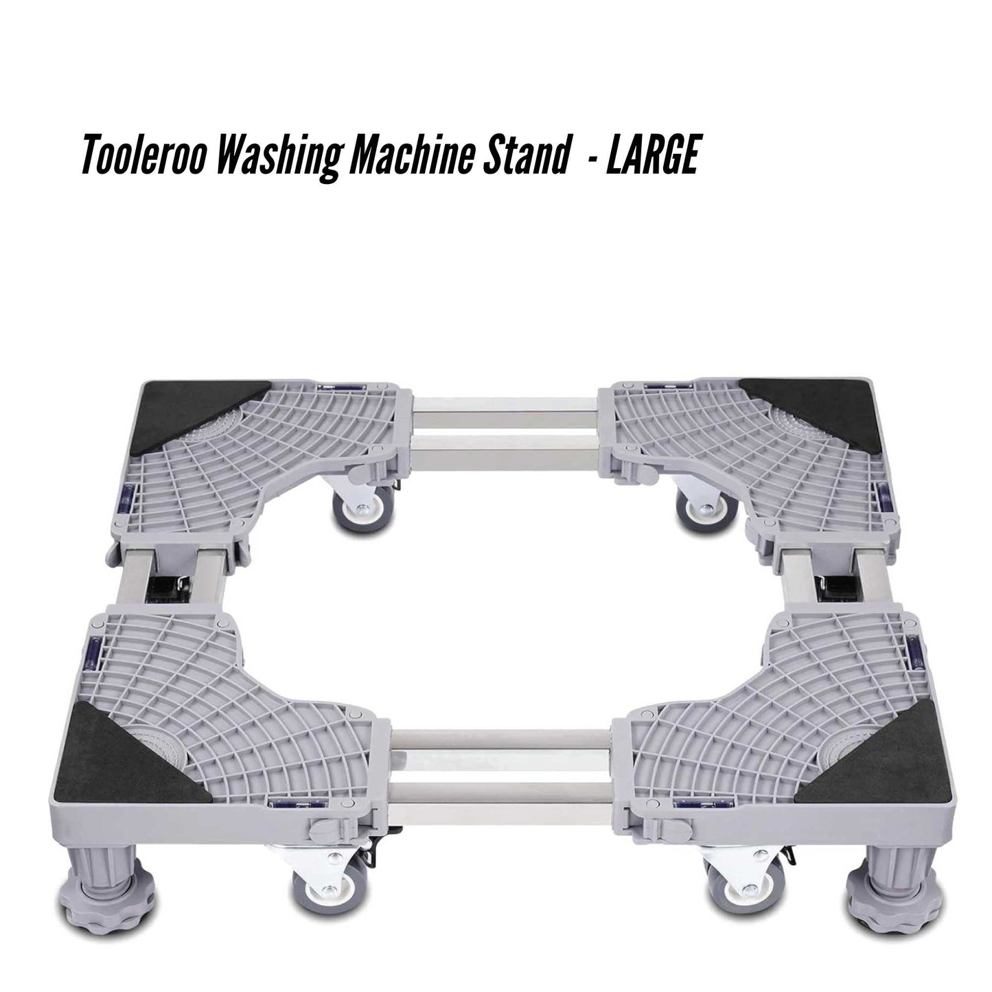 Tooleroo Washing Machine Stand - Wheeled Adjustable Fridge and Appliance Base