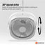 Tooleroo3-Speed USB 20cm Desktop Fan - Quiet Portable Lightweight Rechargeable Cooler