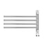 Towel Rail Rack Holder 4 Bars Wall Mounted Stainless Steel Swivel Hanging Hook