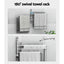 Towel Rail Rack Holder 4 Bars Wall Mounted Stainless Steel Swivel Hanging Hook