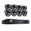 UL-TECH 1080P Security Camera System 8CH DVR with 8 CCTV Dome Cameras