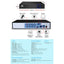 UL-TECH 1080P Security Camera System 8CH DVR with 8 CCTV Square Cameras