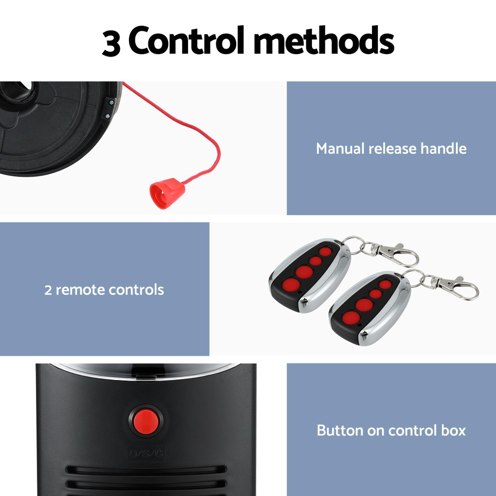 UL-tech Garage Roller Door Opener 250N Motor Auto Safety Reverse 220V