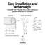 UL-tech Garage Roller Door Opener 800N Motor Auto Safety Reverse 220V