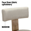 Artiss Dining Chairs Set of 4 Linen Fabric Wooden Beige