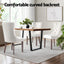 1 Set of 4 Artiss Dining Chairs Beige Velvet