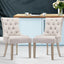 Artiss Dining Chairs Set of 2 Linen French Provincial Beige