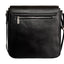 Unisex Vky Mateo Leather Messenger Shoulder Bag Handbag - Black