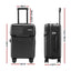 Wanderlite 20" Luggage Suitcase Front Pocket Travel Carry On TSA Black