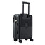Wanderlite 20" Luggage Suitcase Front Pocket Travel Carry On TSA Black
