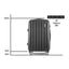 Wanderlite 28 Inch Luggage with TSA Lock Spinner Carry On Hard Shell Travel Suitcase Luggage Case Black