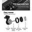 Wanderlite 3Set 20-24-28 Inch Luggage with TSA Lock Spinner Carry On Hard Shell Travel Suitcase Luggage Case Black