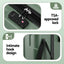 Wanderlite 3pcs Luggage Suitcase Set Trolley Travel TSA Lightweight Hard Case Grey Green