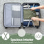 Wanderlite 3pcs Luggage Suitcase Set Trolley Travel TSA Lightweight Hard Case Grey Green
