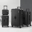 Wanderlite 4pcs Trunk Luggage Suitcase Set Travel Carry On TSA Lock Black