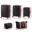 Wanderlite 5pcs Luggage Suitcase Set Trolley Travel TSA Lightweight Hard Case Black Brown