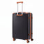 Wanderlite 5pcs Luggage Suitcase Set Trolley Travel TSA Lightweight Hard Case Black Brown