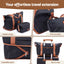 Wanderlite 5pcs Luggage Suitcase Set Trolley Travel TSA Lightweight Hard Case Black Brown