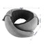 Wanderlite Hooded Travel Neck Pillow for Airplane Memory Foam with Eye Mask Earplugs, Dark Grey