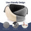 Wanderlite Hooded Travel Neck Pillow for Airplane Memory Foam with Eye Mask Earplugs, Dark Grey
