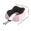 Wanderlite Travel Pillow for Airplanes Memory Foam Neck Pillows for Traveling, Soft & Washable Cover with Storage Bag, Portable Plane Accessories for Airplanes Offices Cars, Pink