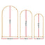 Wedding Arch Backdrop Stand Set of 3 Gold Metal Wedding Arched Frame, Easy to Assemble, Stable Balloon Arch Standfor Wedding, Baby Shower, Party Decoration