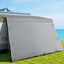 Weisshorn 12ft Caravan Awning Fabric & Privacy Screen RV Roll Out Sun Shade 3.4M