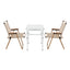 Weisshorn 3pc Camping Table Chair Set Outdoor Folding Aluminium Portable Picnic
