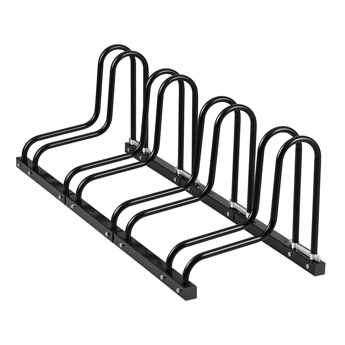 Weisshorn 4 Bike Floor Stand Rack Fits 20"-29" MTB Tires for Garage Storage