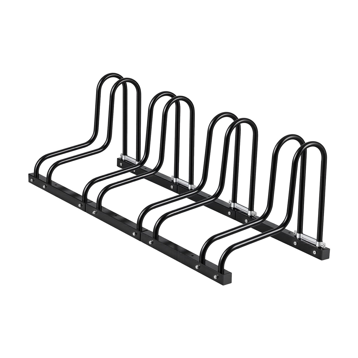 Weisshorn 4 Bike Floor Stand Rack Fits 20"-29" MTB Tires for Garage Storage
