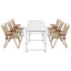 Weisshorn 7pc Camping Table Chair Set Outdoor Folding Aluminium Portable Picnic