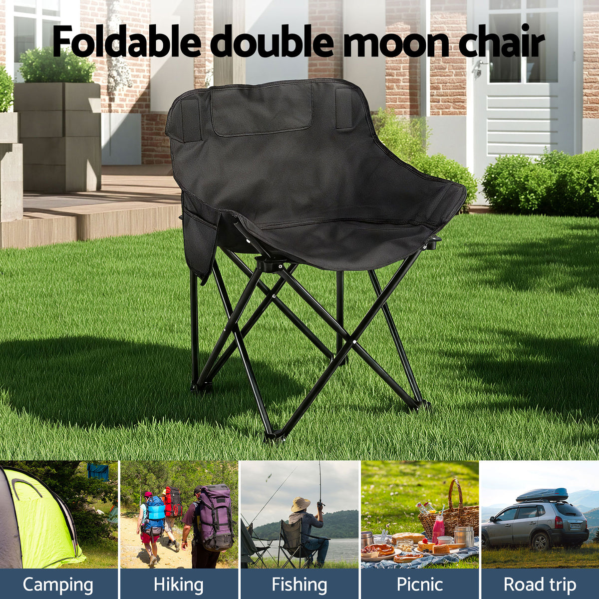 Weisshorn 7pc Camping Table Chair Set Outdoor Folding Aluminium Portable Picnic