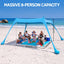 Weisshorn Beach Tent Sun Shelter UPF 50+ Shade 3x3m for 8 Person Outdoor