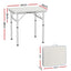 Weisshorn Folding Camping Table 60CM Adjustable Portable Outdoor Picnic Desk