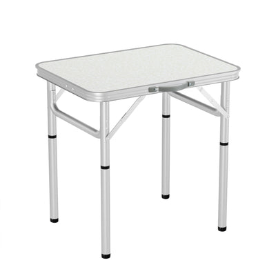 Weisshorn Folding Camping Table 60CM Adjustable Portable Outdoor Picnic Desk