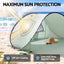 Weisshorn Pop Up Beach Tent UPF 50+ Sun Shade Shelter 2-3 Person Camping