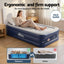 Weisshorn Single Air Mattress with Rechargeable Cordless Pump 46cm