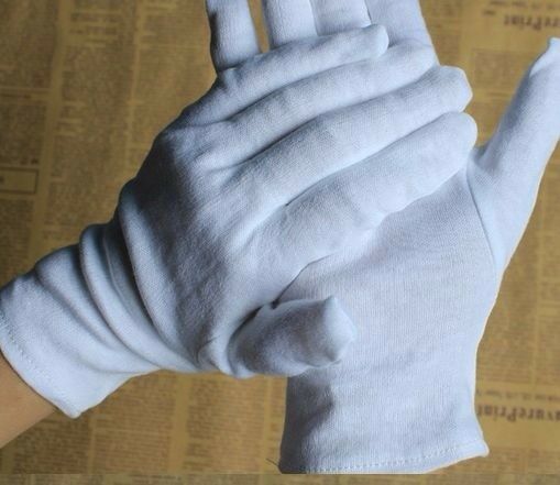 White Work Jewellery Handling Costume Cotton Soft Gloves Boxing 10 Pairs 20 Pcs