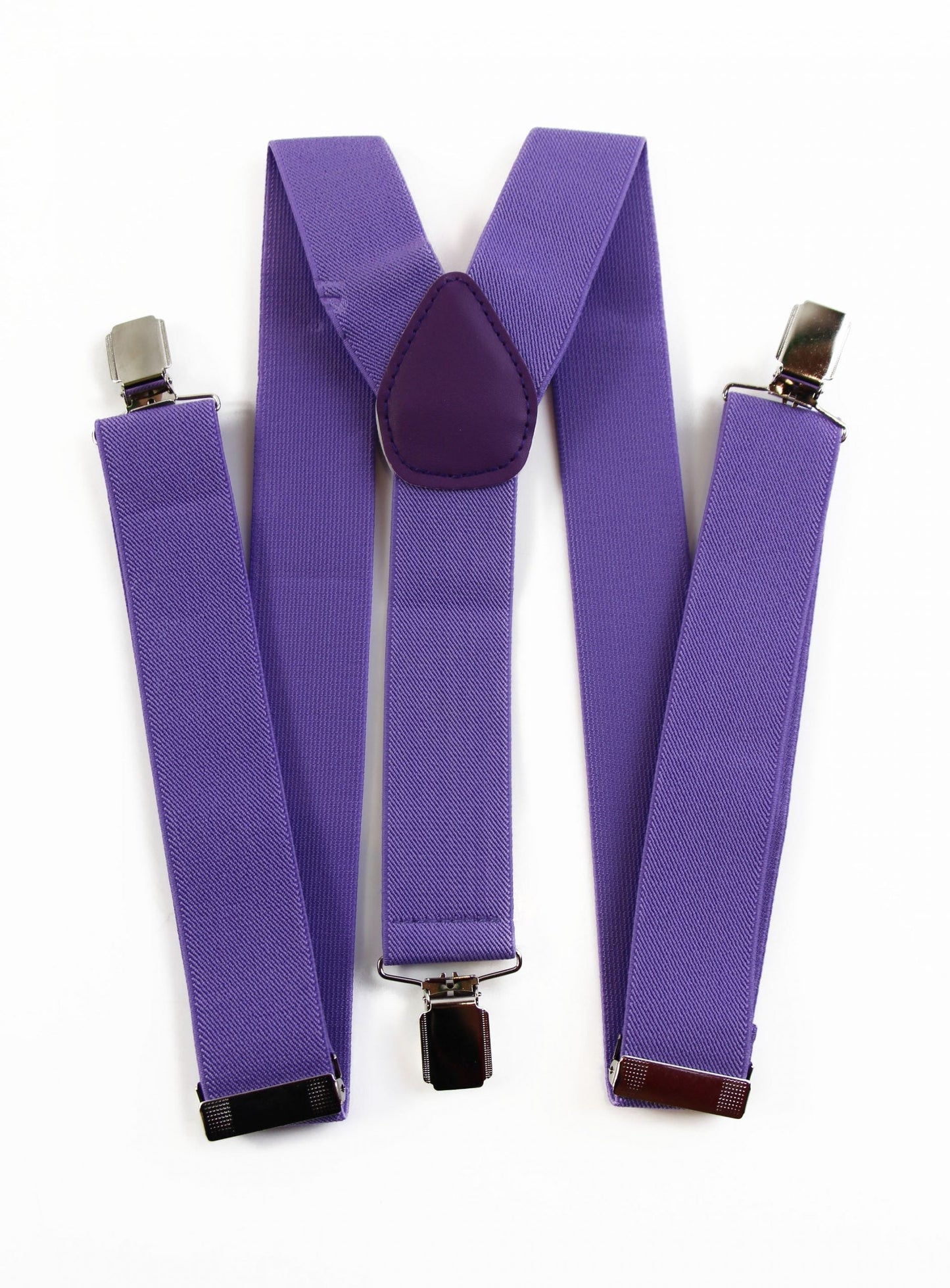Wide Heavy Duty Adjustable 100cm Violet Adult Mens Suspenders