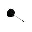 Womens Black Rose Flower Suit Blazer Jacket Lapel Pin
