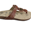 Womens Homyped Reece Tan Sandals Slip On Wide Shoes Flats