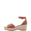 Womens Hush Puppies Abella Tan Heel Sandal Shoes