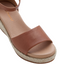 Womens Hush Puppies Abella Tan Heel Sandal Shoes
